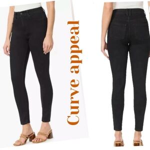 Curve appeal Black jeans‎ high rise minimalist jeggings